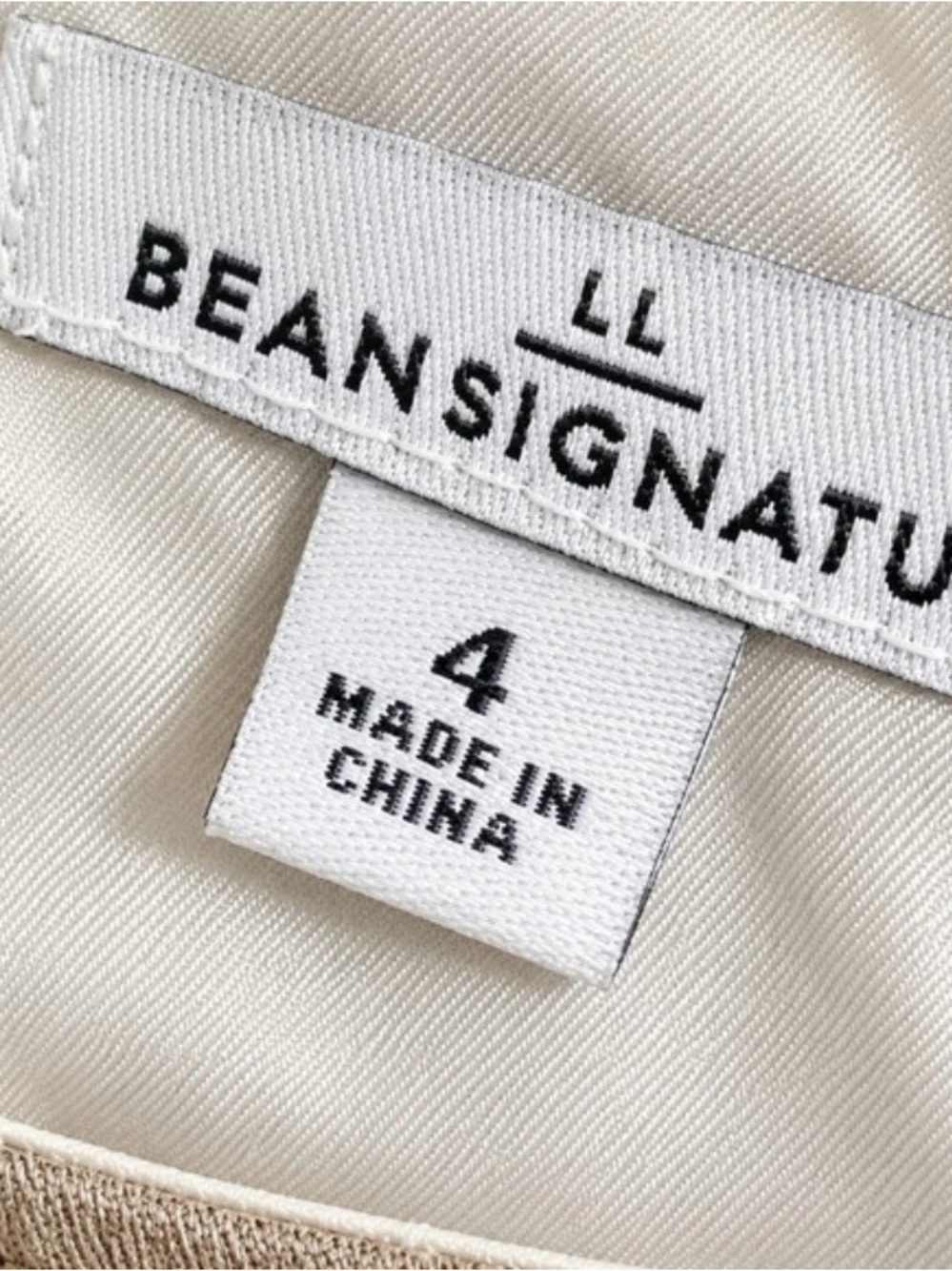 Bean Signature Beige & White Striped Shift Dress Women’s US 4 Sleeveless - Picture 3 of 4
